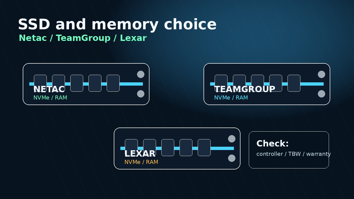 SSD Netac и другие азиатские накопители для ПК