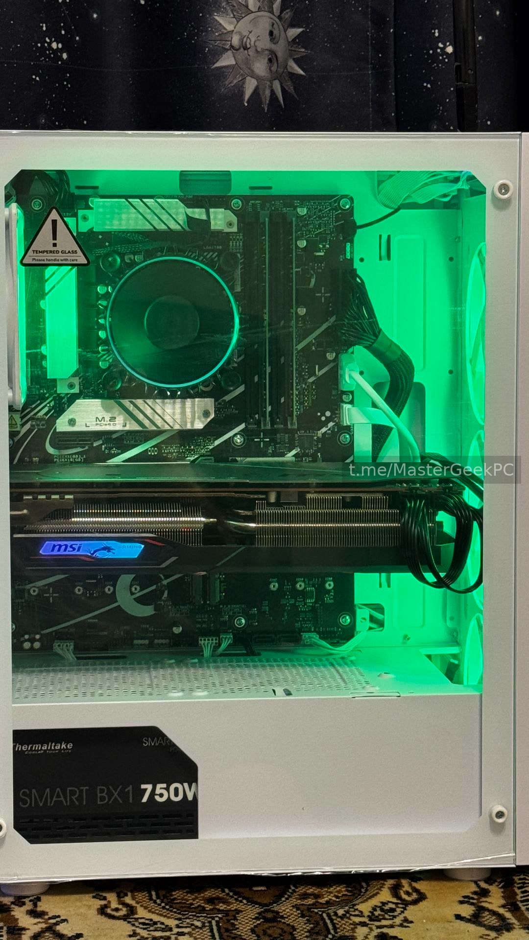 Готовая RGB-сборка ПК в белом корпусе. MasterGeek: ремонт, сборка и апгрейд ПК в Набережных Челнах.